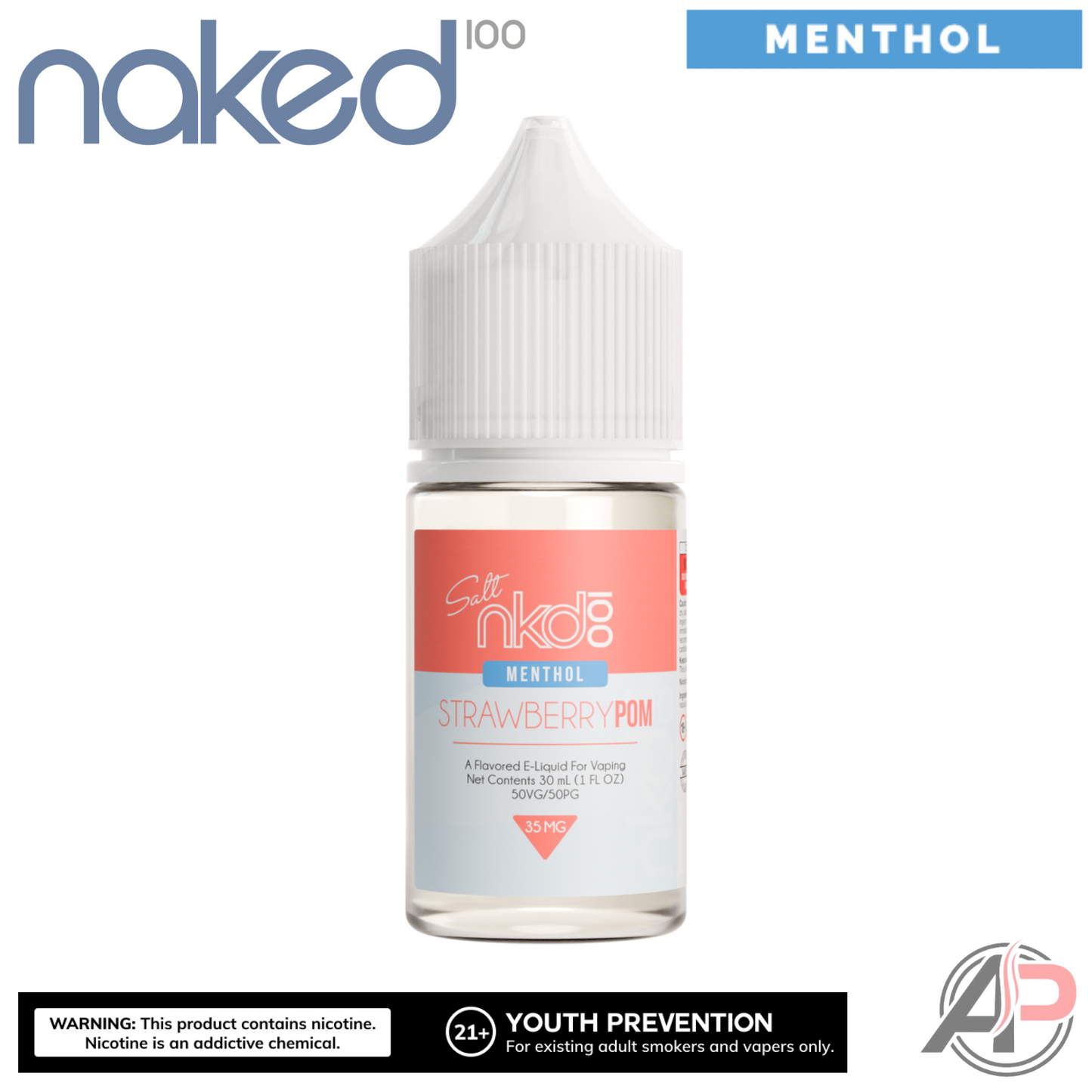 Naked 100 Strawberry Pom Salt Nicotine E-Liquid 30mL