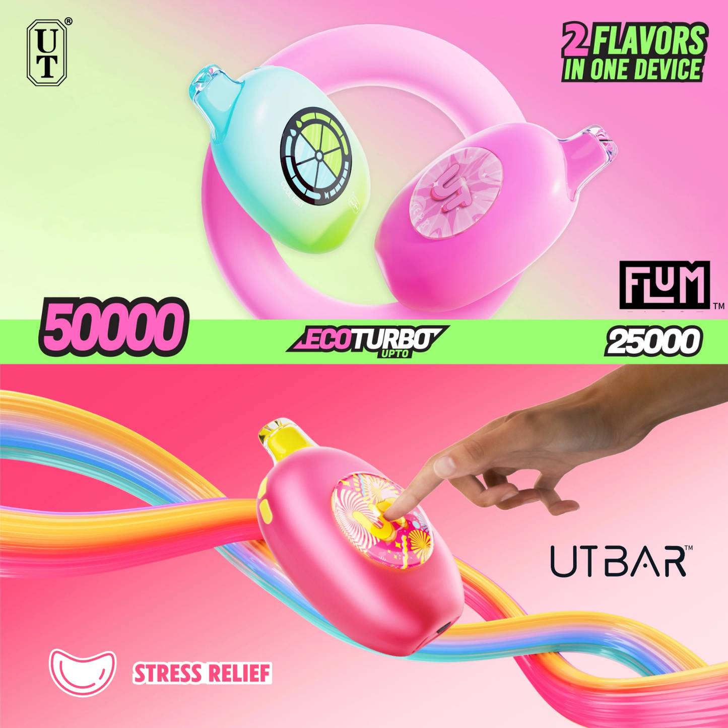 Flum UT Bar 50000 Puffs Disposable Vape Device