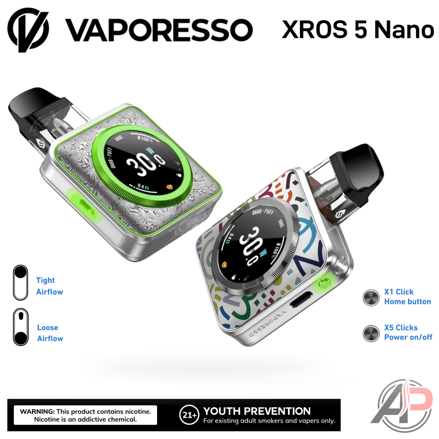 Vaporesso Xros 5 Nano Pod System Starter kit Device Apvs Vaporesso Xros 5 Nano Pod System Starter kit Device Apvs