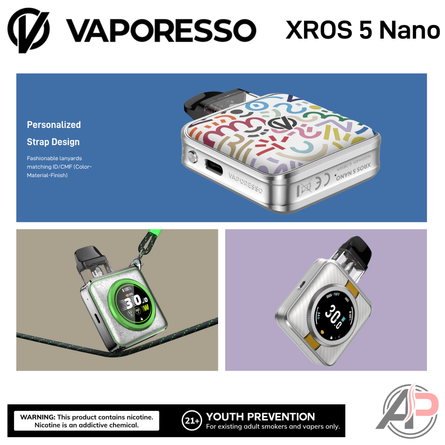 Vaporesso Xros 5 Nano Pod System Starter kit Device Apvs Vaporesso Xros 5 Nano Pod System Starter kit Device Apvs