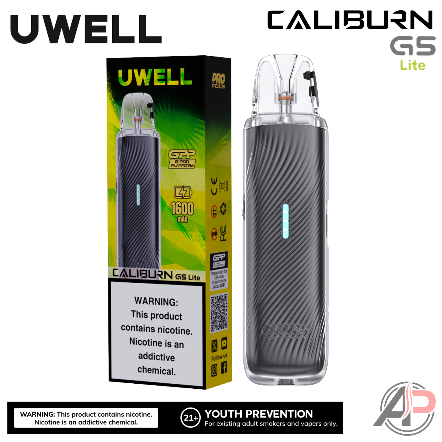Uwell Caliburn G5 Lite Pod System Starter Kit Device Apvs Uwell Caliburn G5 Lite Pod System Starter Kit Device Apvs