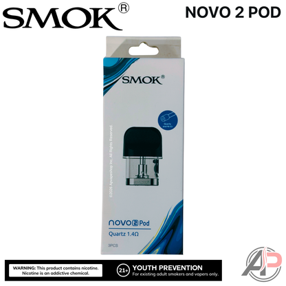 Smok Novo 2 Replacement Pods 3 Pack Smok Novo 2 Quartz 1.4ohm Pods 2mL