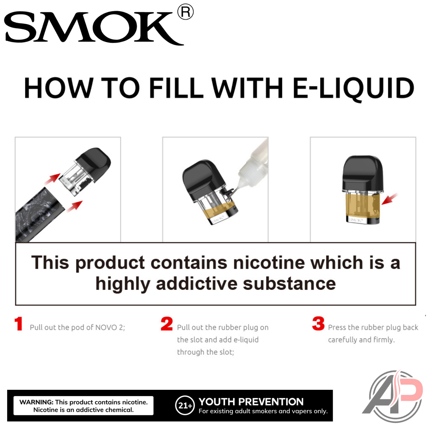 Smok Novo 2 Replacement Pods 3 Pack