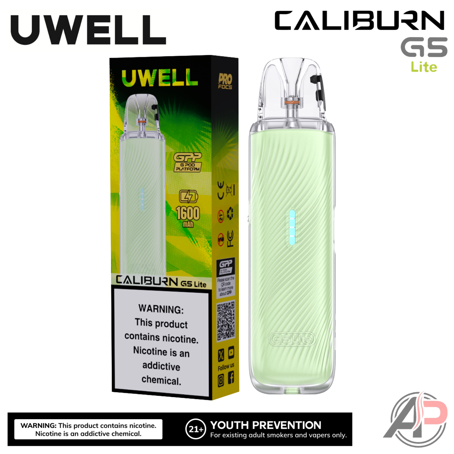 Uwell Caliburn G5 Lite Pod System Starter Kit Device Apvs Uwell Caliburn G5 Lite Pod System Starter Kit Device Apvs