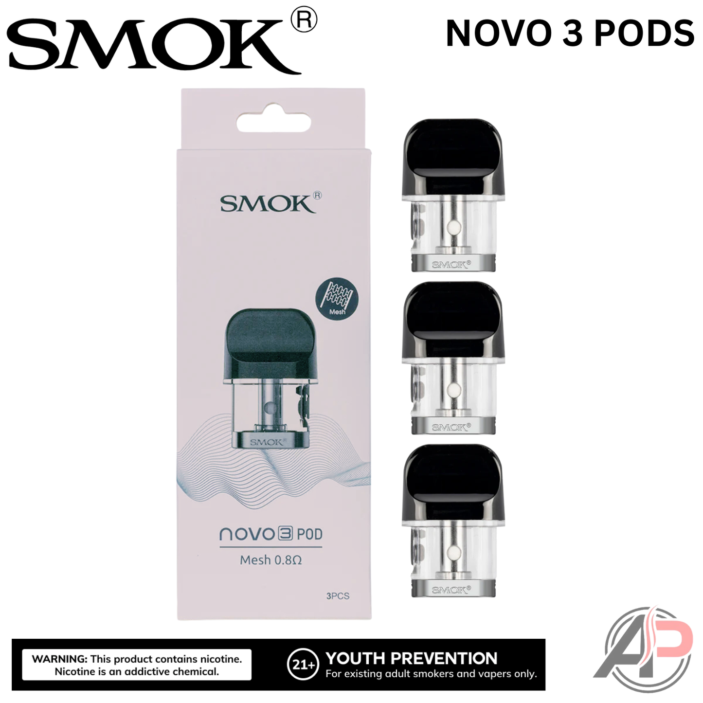 Smok Novo 3 Replacement Pods 3 Pack