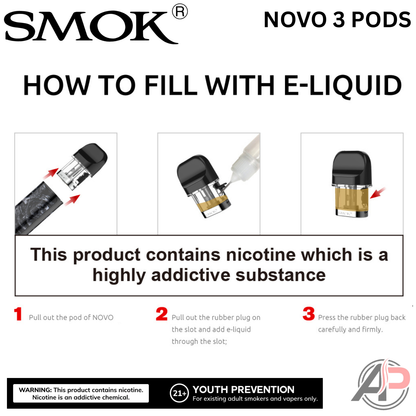 Smok Novo 3 Replacement Pods 3 Pack