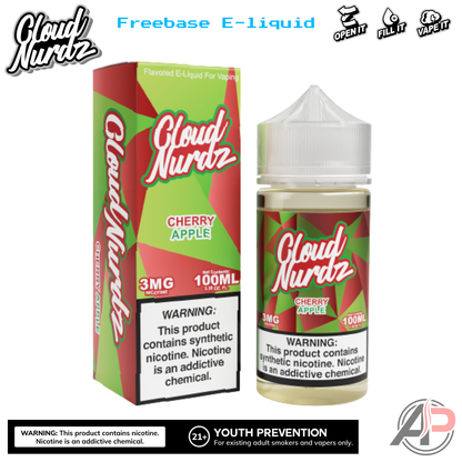 Cloud Nurdz Cherry Apple E-Liquid 100mL