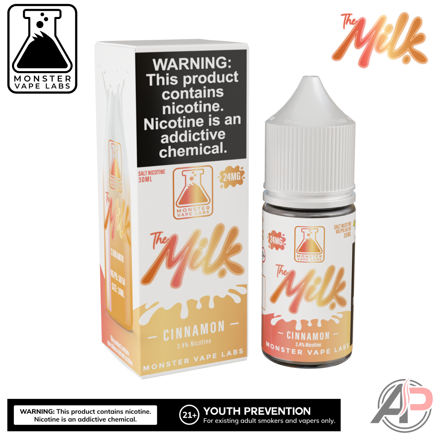 The Milk Cinnamon Vape Juice By Monster Vape Labs 100ml Apvs The Milk Cinnamon Vape Juice By Monster Vape Labs 100ml Apvs
