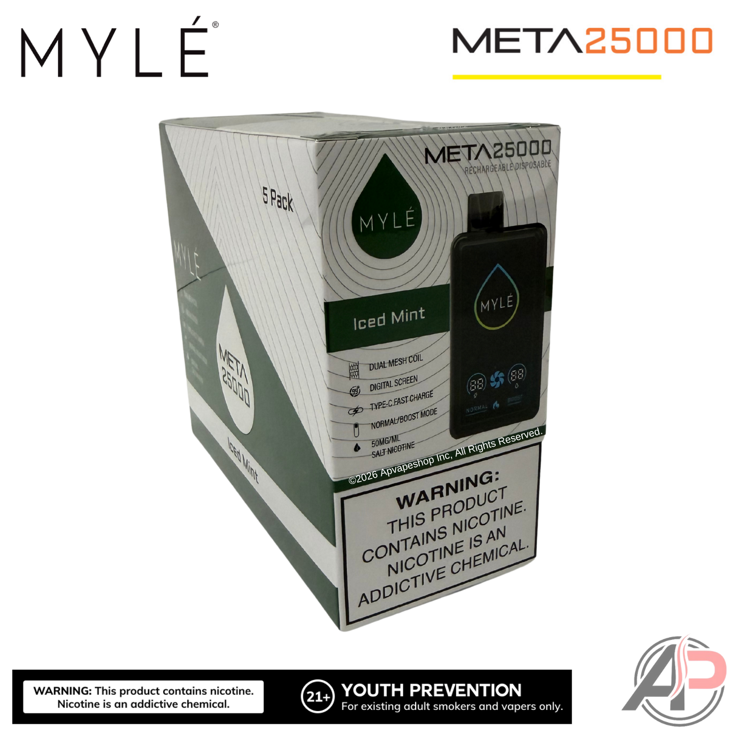 Myle Meta 25000 Puffs Disposable Vape Device