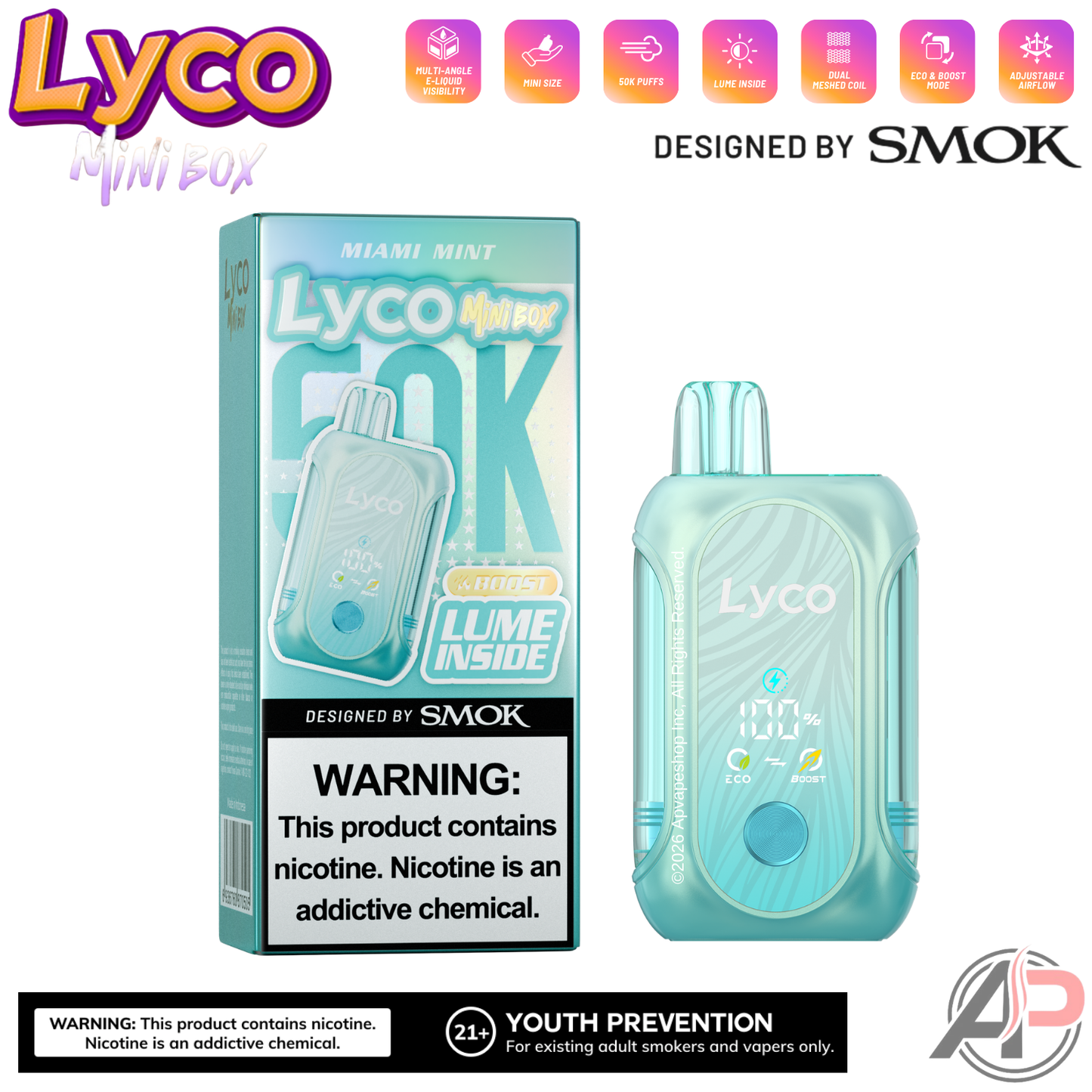 Lyco Mini Box 50,000 Puffs Disposable Vape Device