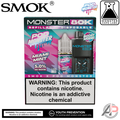 Smok Monster 80k Puffs Refillable Disposable Vape Device