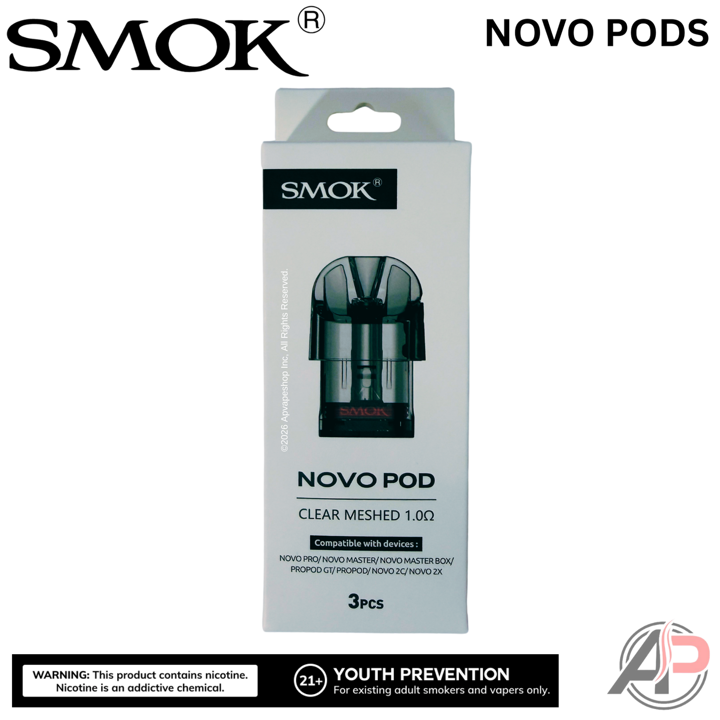 Smok Novo Replacement Pods 3 Pack