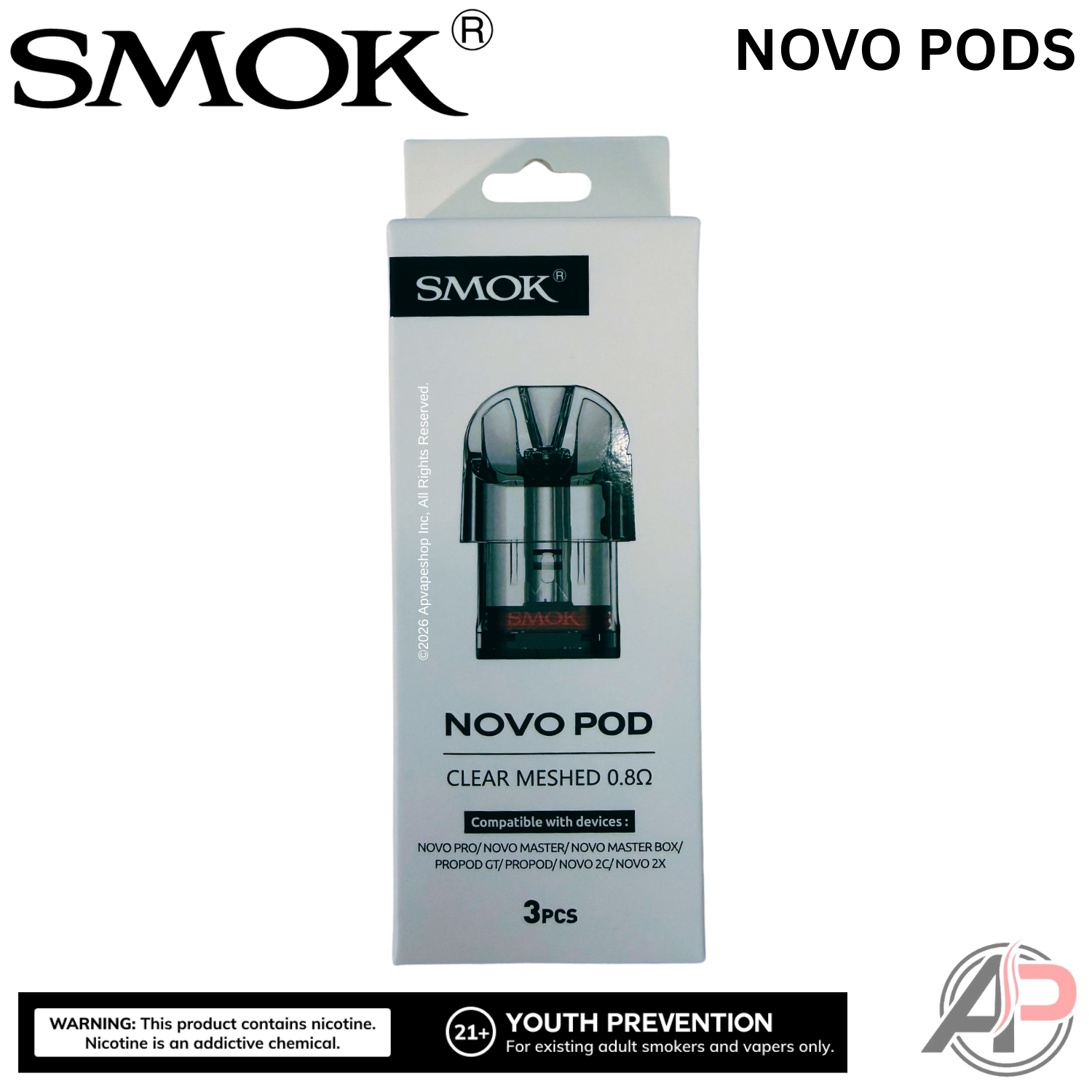 Smok Novo Replacement Pods 3 Pack