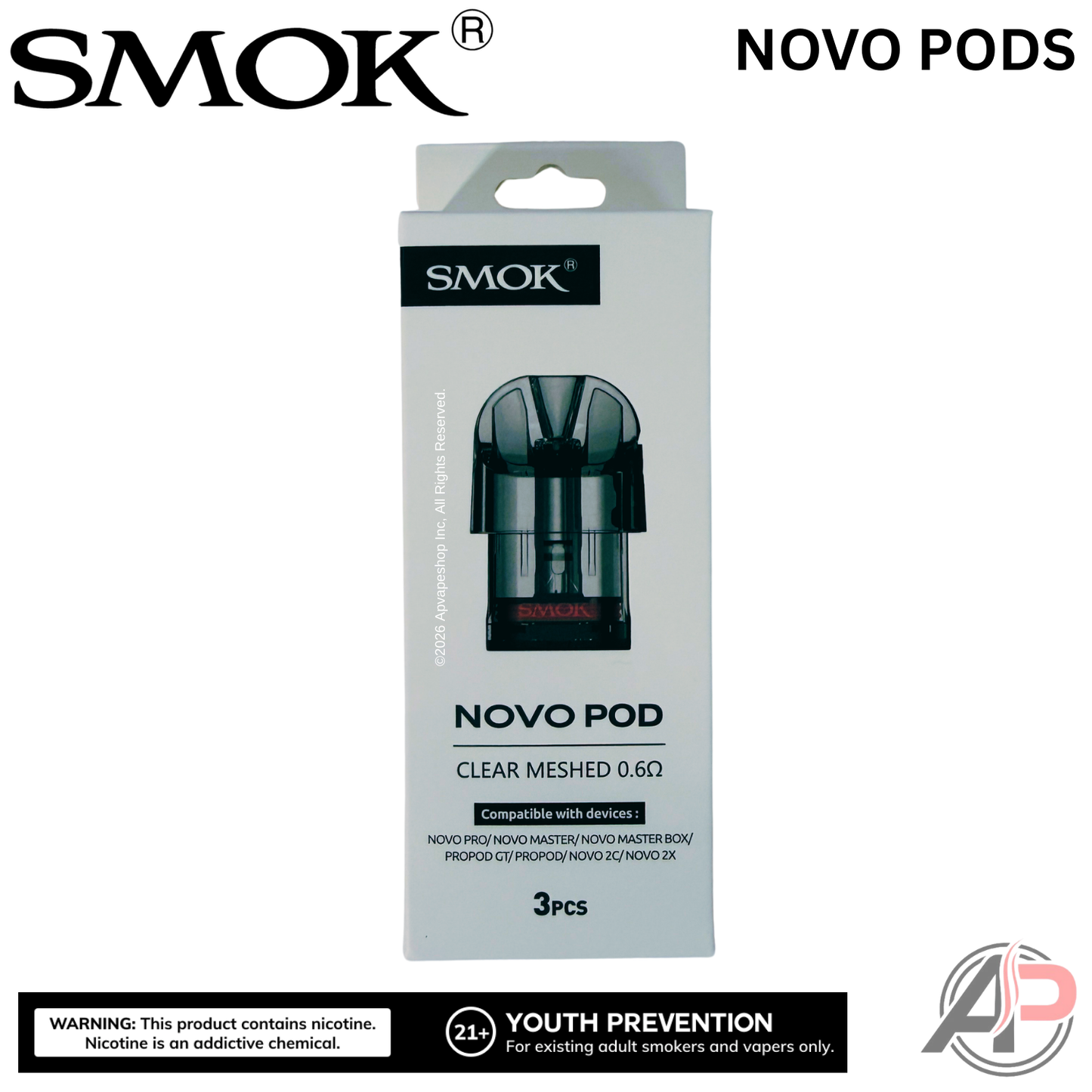 Smok Novo Replacement Pods 3 Pack