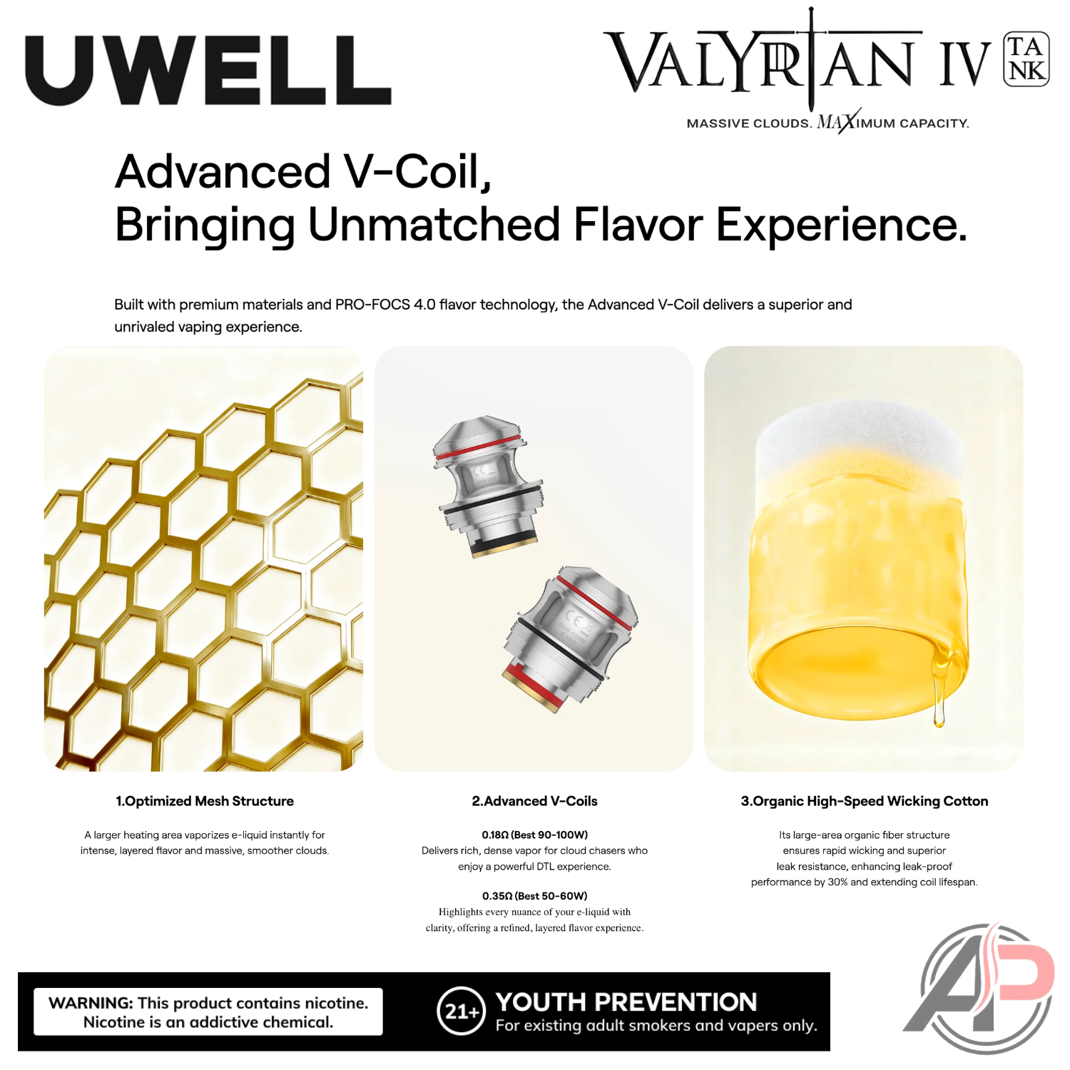 Uwell Valyrian IV Vape Tank Apvs Uwell Valyrian IV Vape Tank Apvs