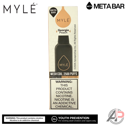 Myle Meta Bar Vape 2500 Puffs Vape Disposable Device