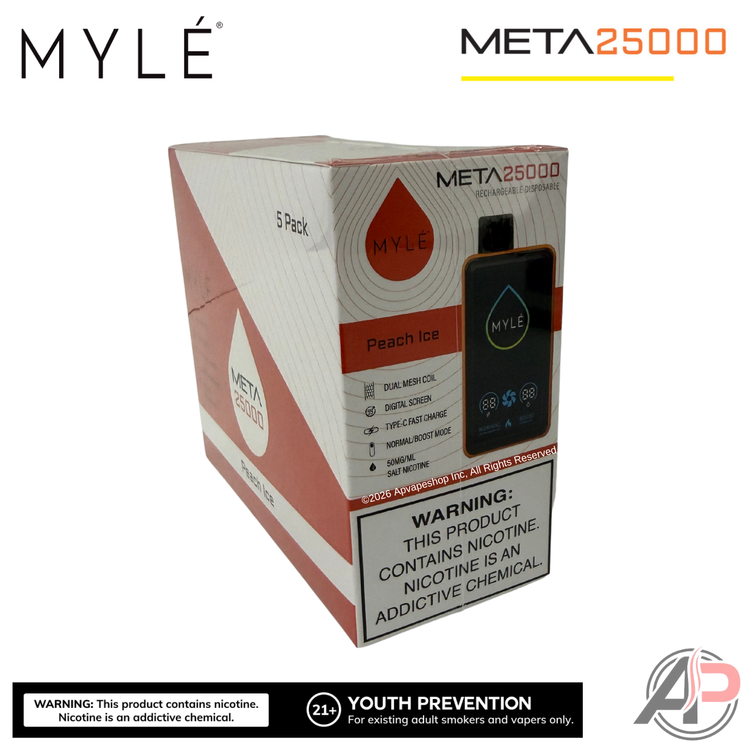 Myle Meta 25000 Puffs Disposable Vape Device
