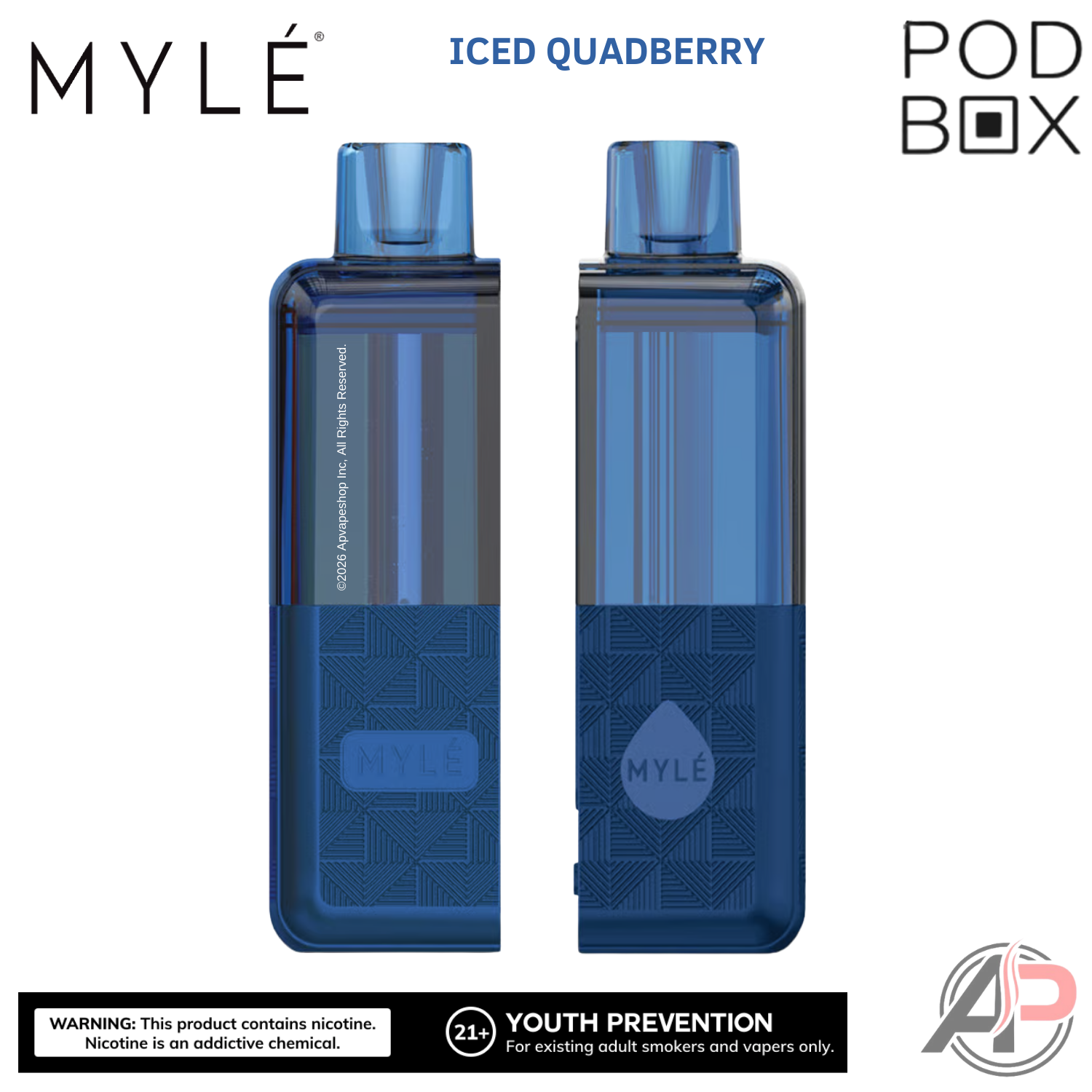 Myle Pod Box 35,000 Puffs Disposable Vape Device Kit