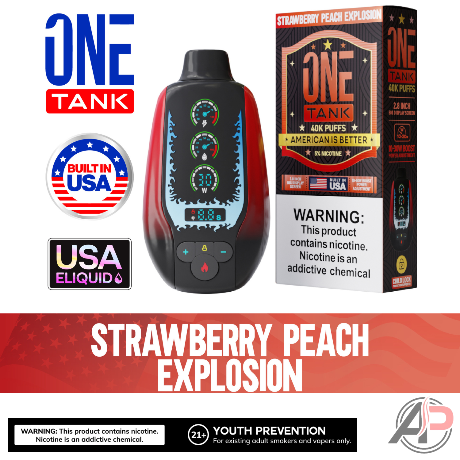 One Tank 40,000 Puffs Disposable Vape Device