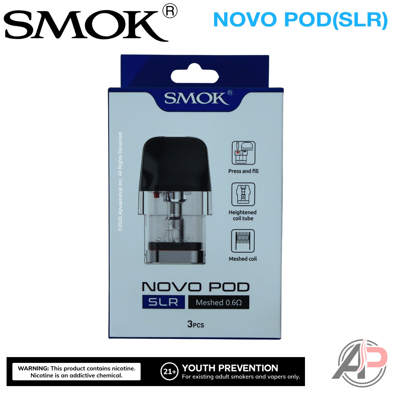 Smok Novo SLR Replacement Pods 3 Pack