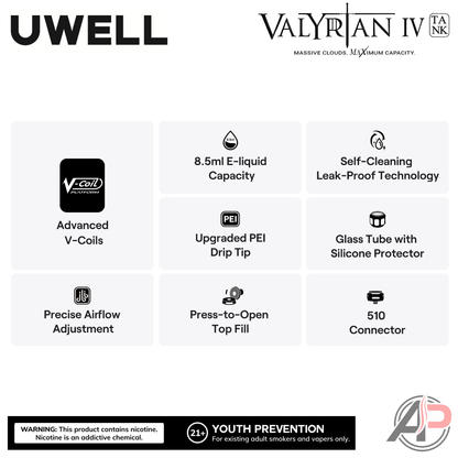 Uwell Valyrian IV Vape Tank