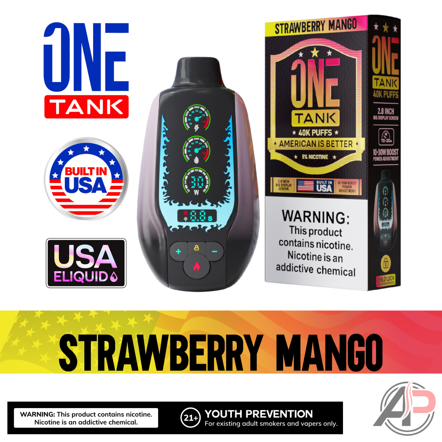 One Tank 40,000 Puffs Disposable Vape Device