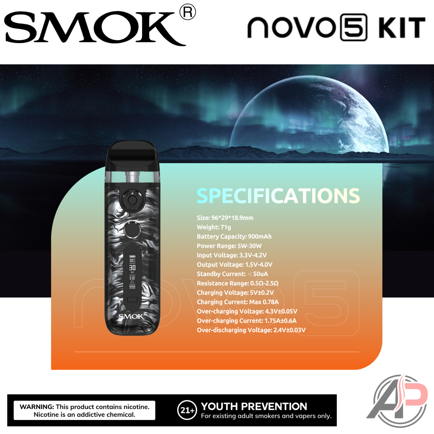 Smok Novo 5 Pod System Starter Kit Device