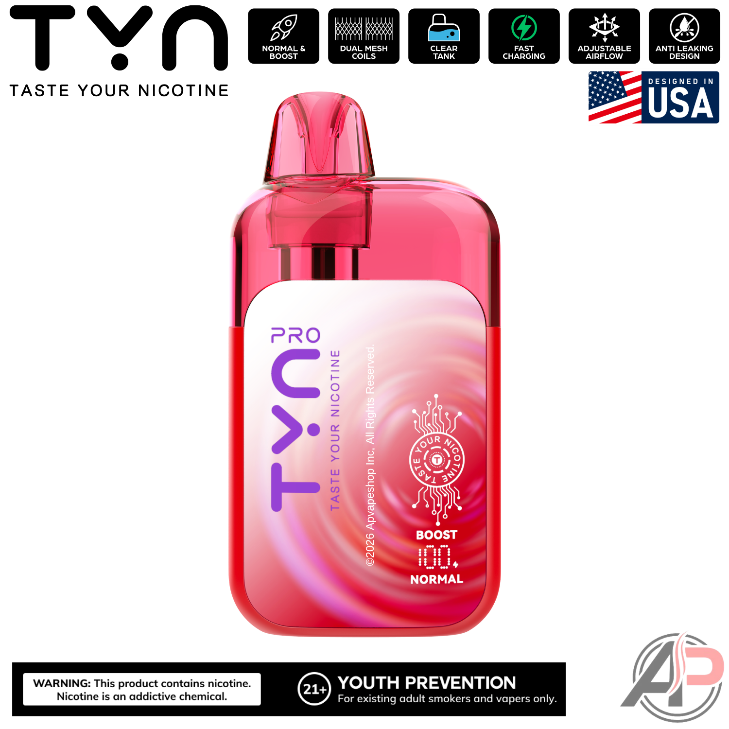 Tyn Pro 50,000 Puffs Disposable Vape Device