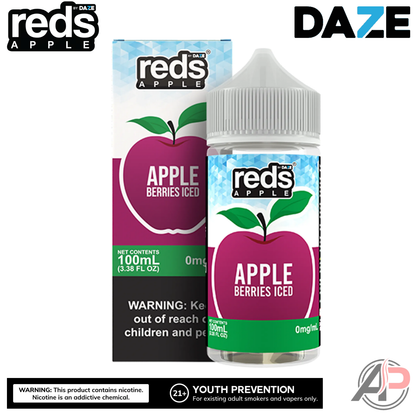 7 Daze Reds Apple Berries Iced E-Liquid 100mL