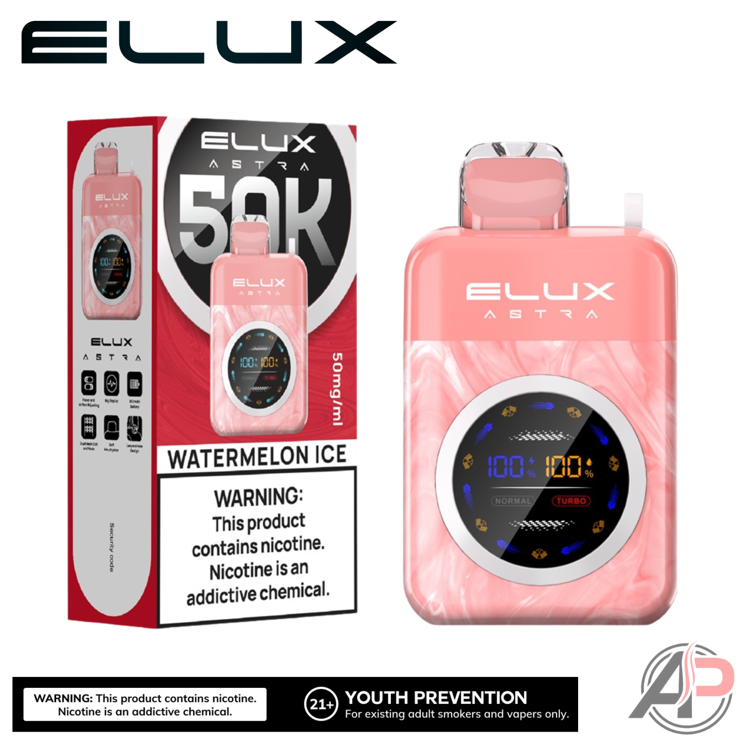 Elux Astra 50000 Puffs Disposable Vape Device Apvs Elux Astra 50000 Puffs Disposable Vape Device Apvs
