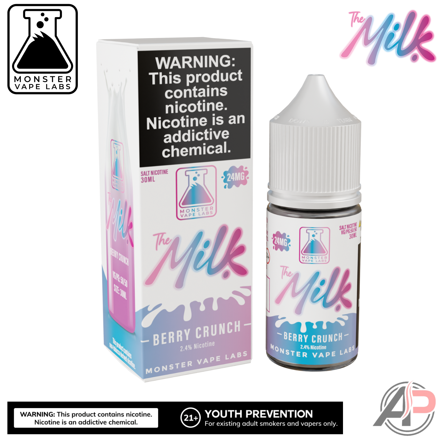 The Milk Berry Crunch Vape Juice By Monster Vape Labs 100ml