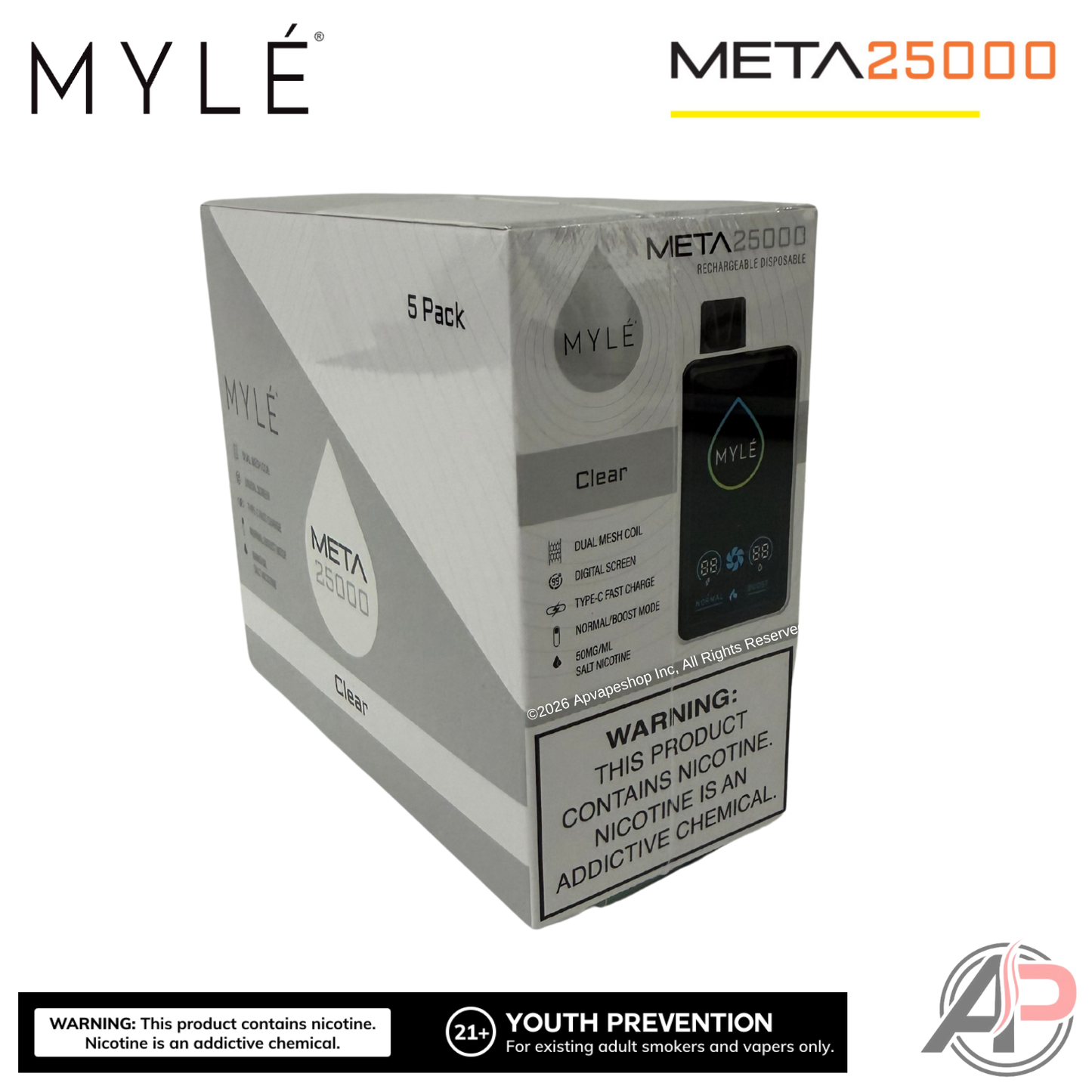 Myle Meta 25000 Puffs Disposable Vape Device