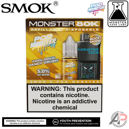 Smok Monster 80k Puffs Refillable Disposable Vape Device