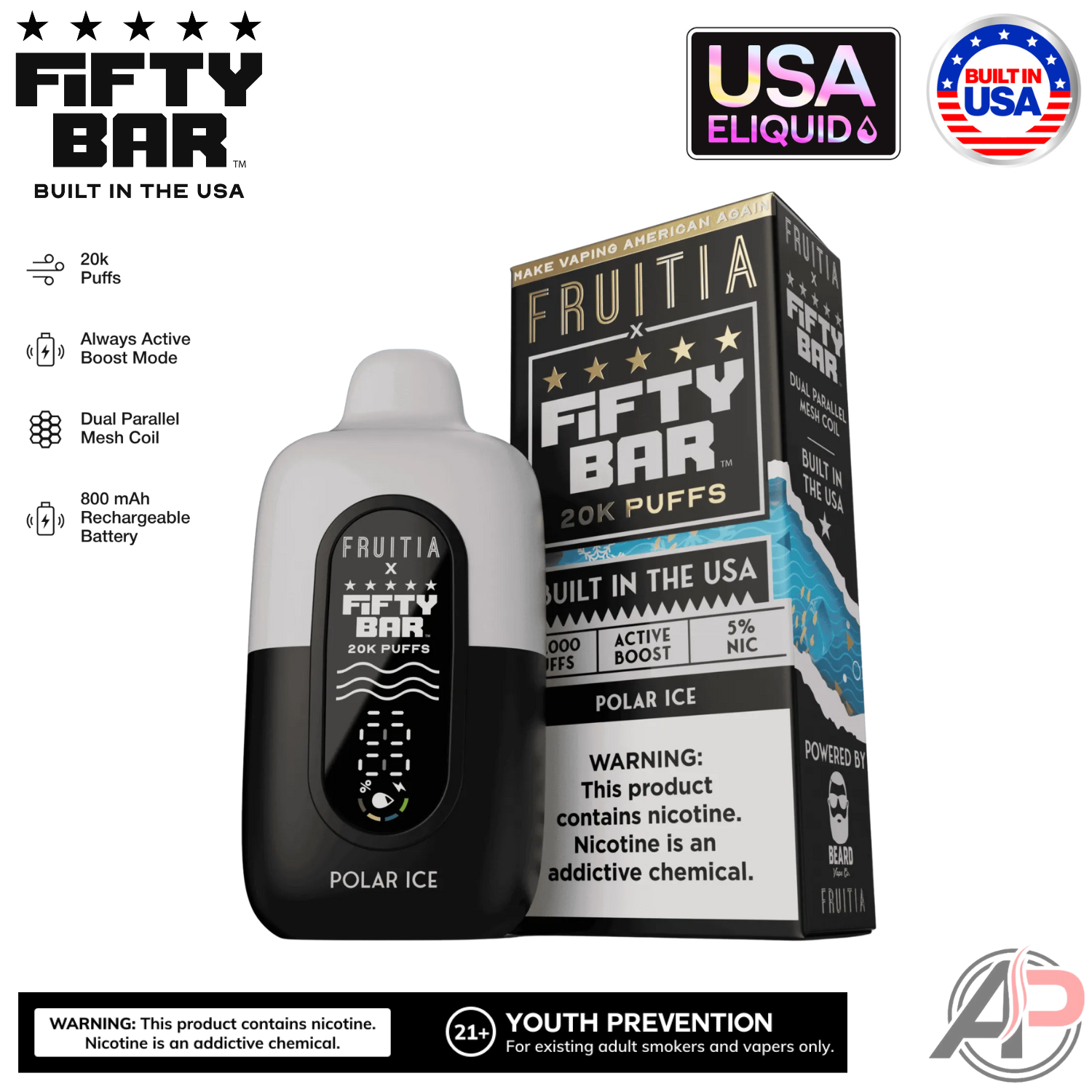 Fifty Bar V2 20000 Puffs Disposable Vape Device Apvs Fifty Bar V2 20000 Puffs Disposable Vape Device Apvs