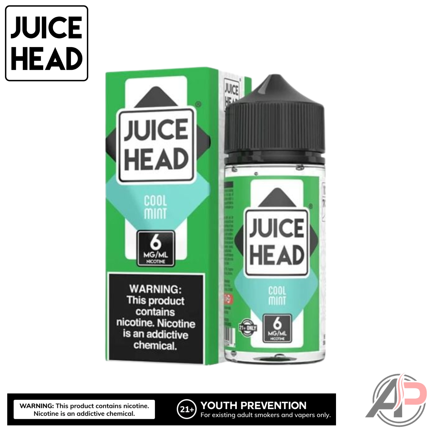 Juice Head Cool Mint E-Liquid 100mL