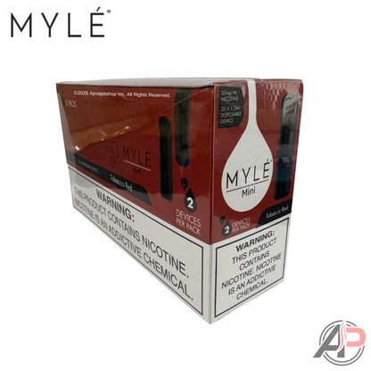 Myle Mini Disposable Vape Device Wholesale Box Tobacco Red