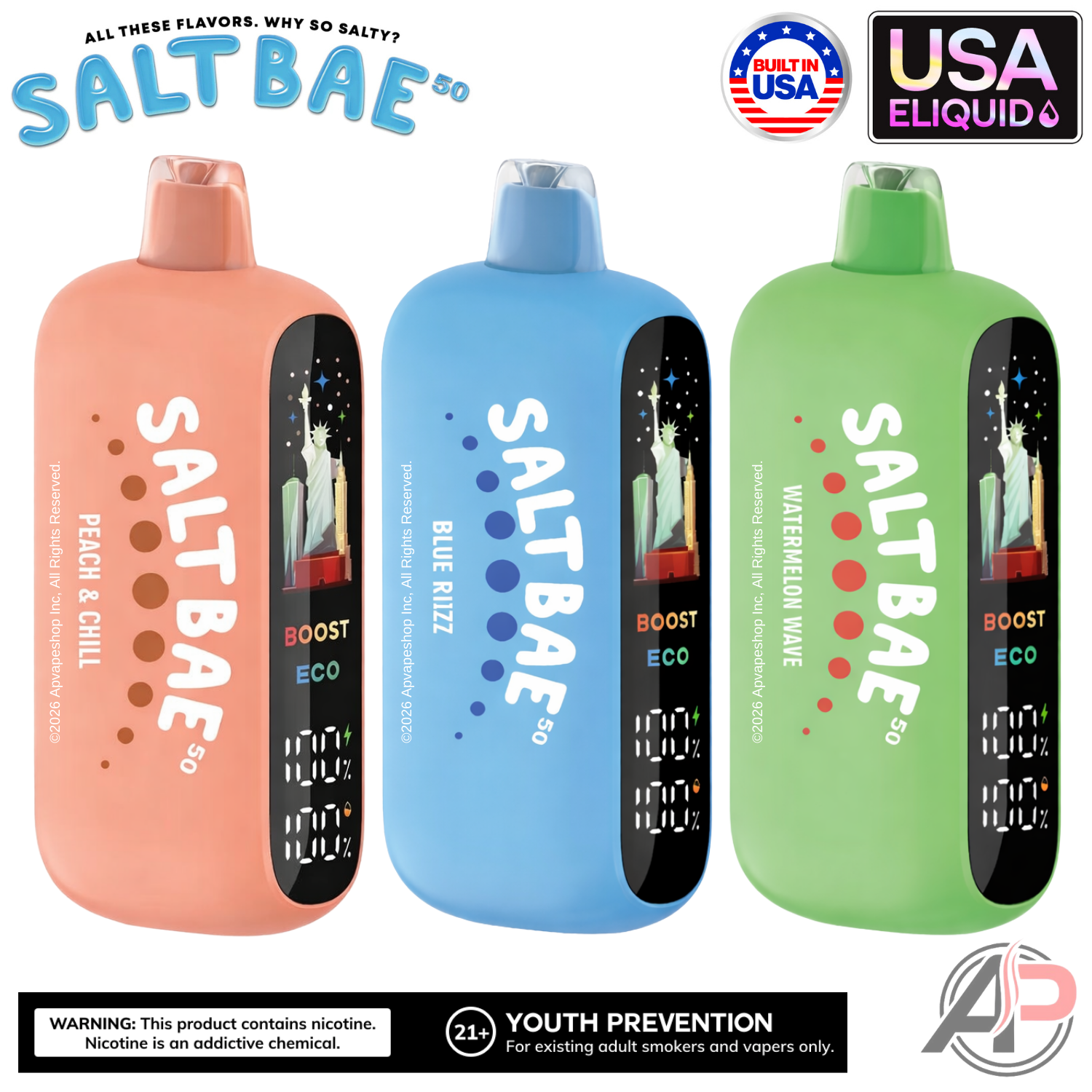 Salt Bae 50 40k Puffs Disposable Vape Device