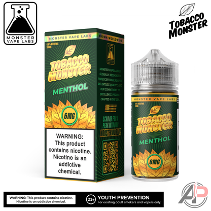 Menthol E-Liquid By Tobacco Monster Vape Labs 100mL