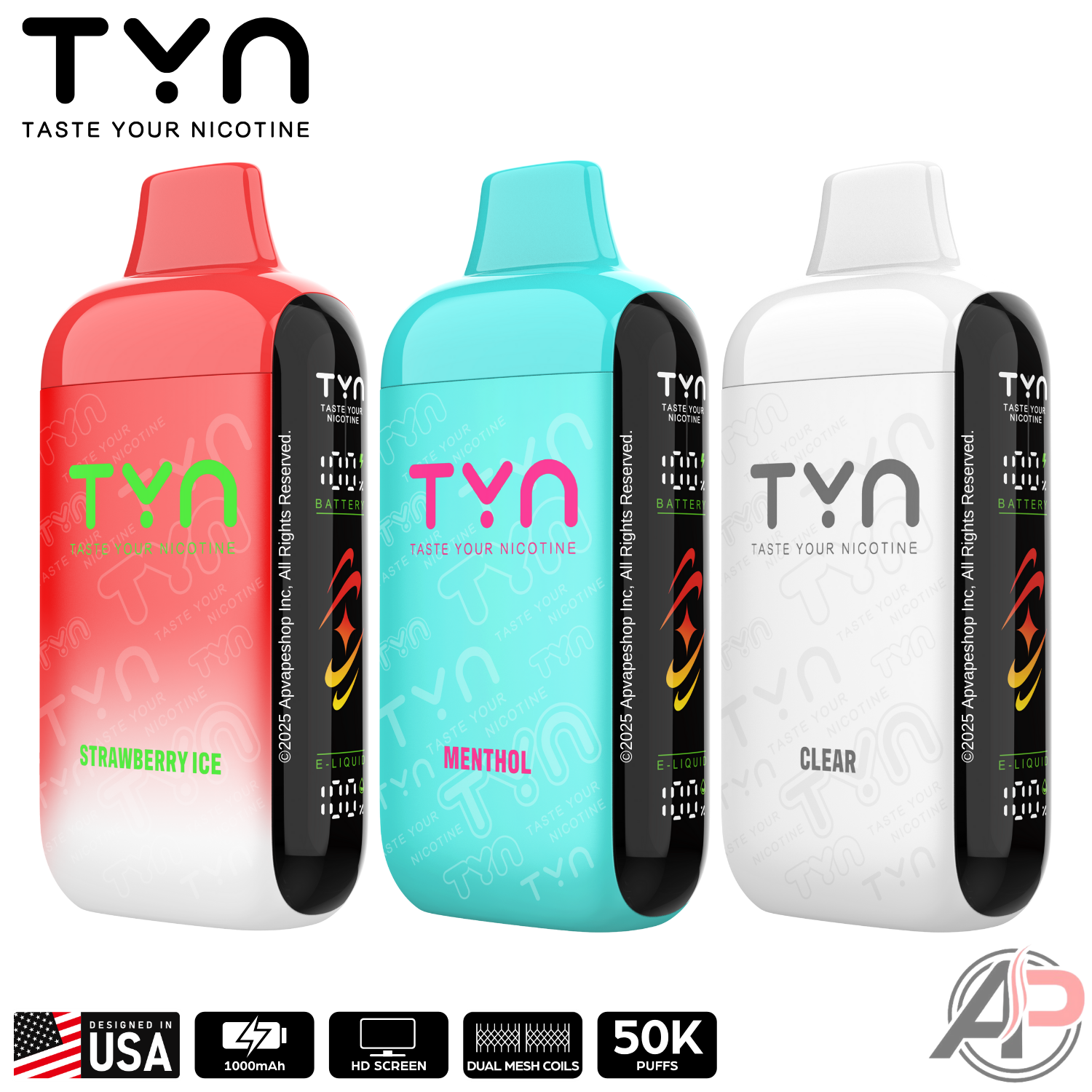 Tyn 50000 Puffs Disposable Vape All Flavors Apvs Tyn 50000 Puffs Disposable Vape All Flavors Apvs