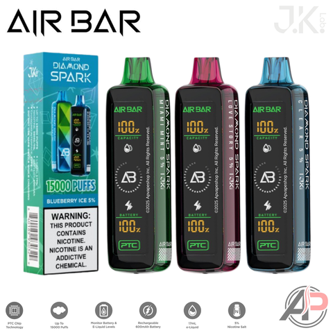 Air Bar Diamond Spark 15000 Puffs Disposable Vape Device