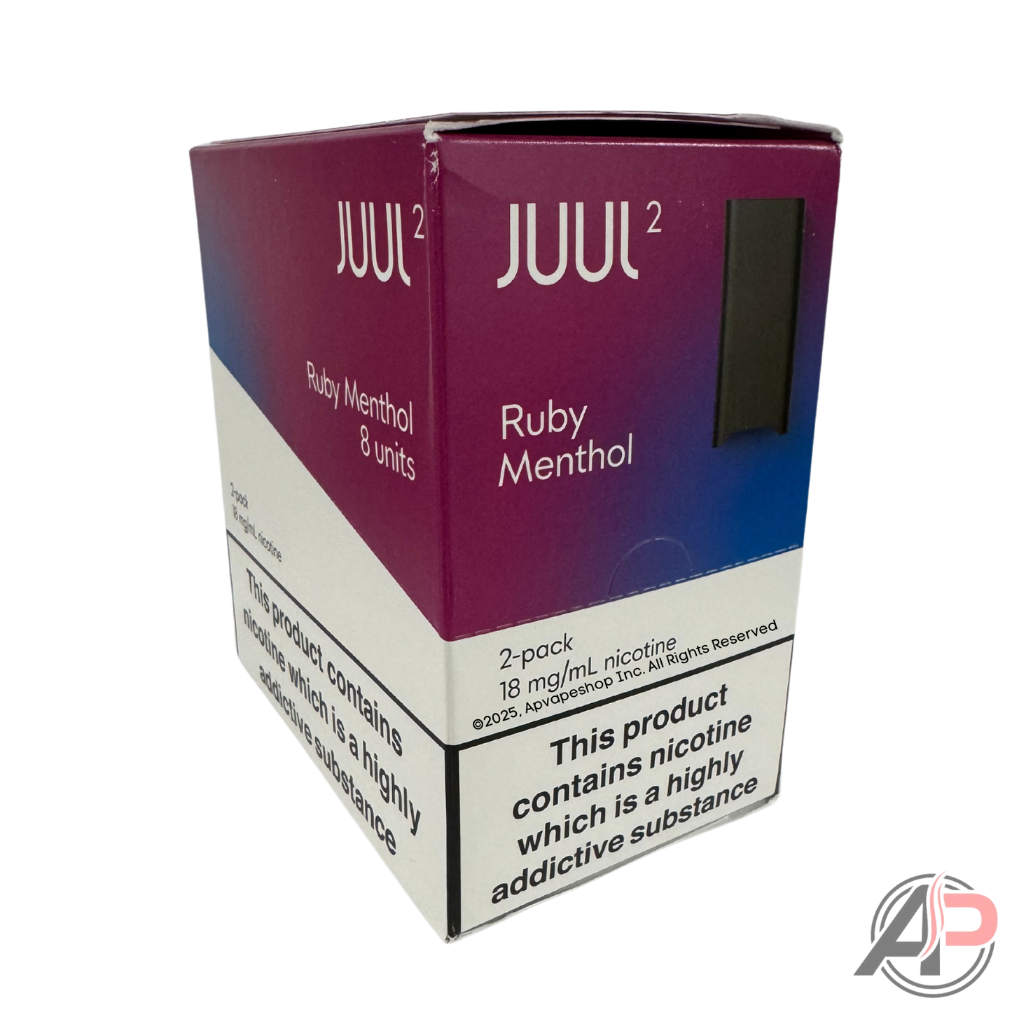 JUUL Pods Menthol Wholesale Case Juul 2 EU - Ruby Menthol 1.8% (8 Packs 2 Pods Per Pack)