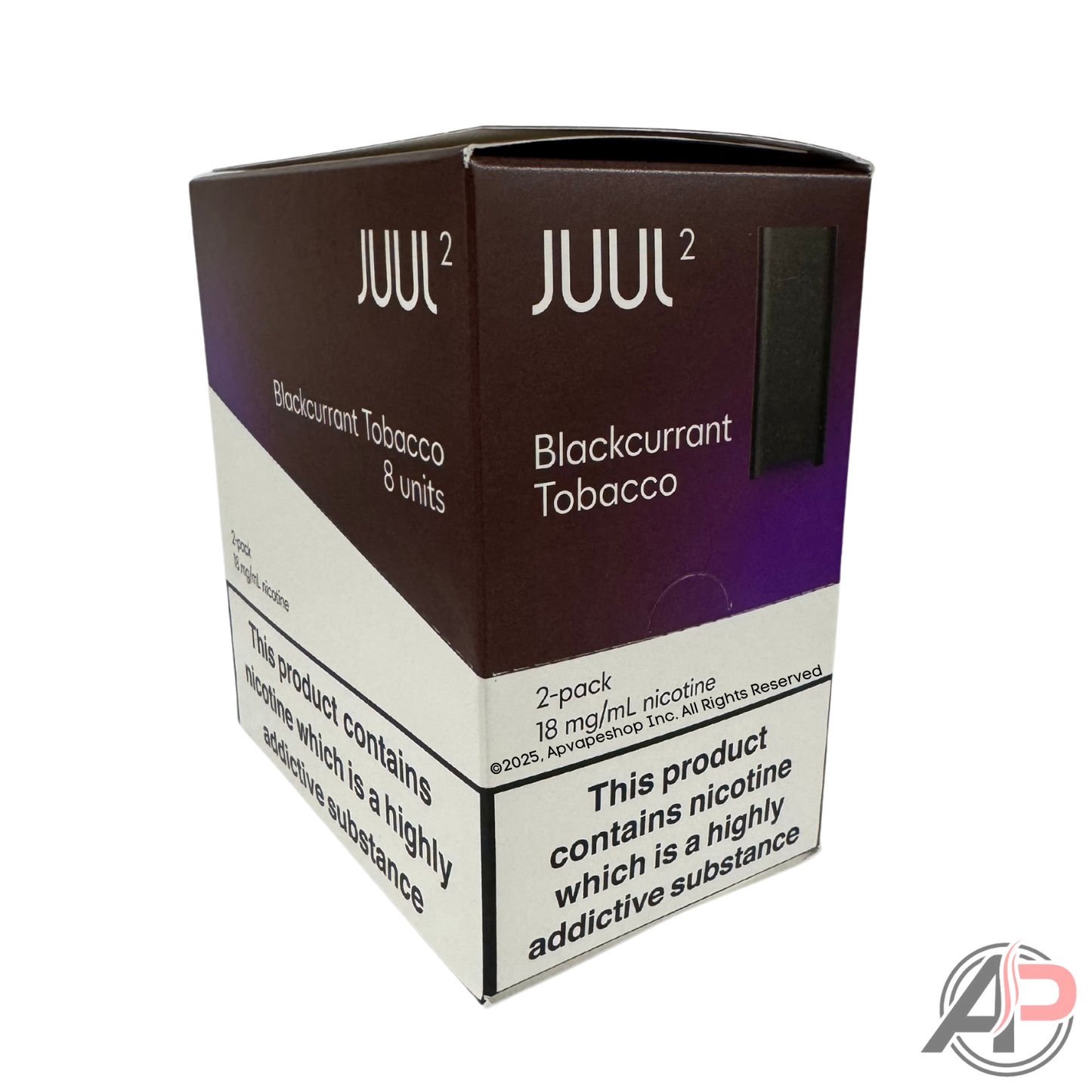 JUUL Pods Virginia Tobacco Wholesale Case Juul 2 EU - Blackcurrant Tobacco 1.8% (8 Packs 2 Pods Per Pack)