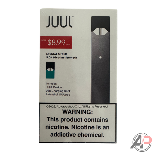 Juul Menthol Starter Kit 1 Pod + Device - Special Offer Slate Starter Kit + 1 Menthol Juul Pod 5%