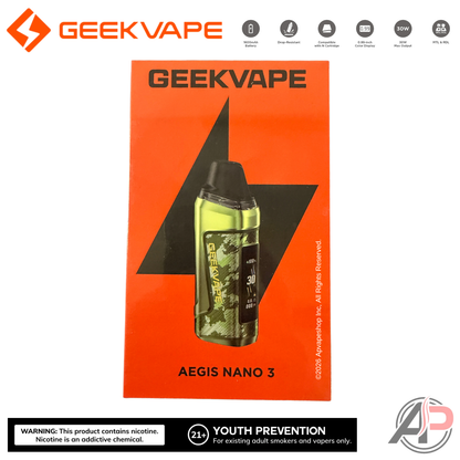 Geek Vape Aegis Nano 3 30w Pod System Starter Kit Device
