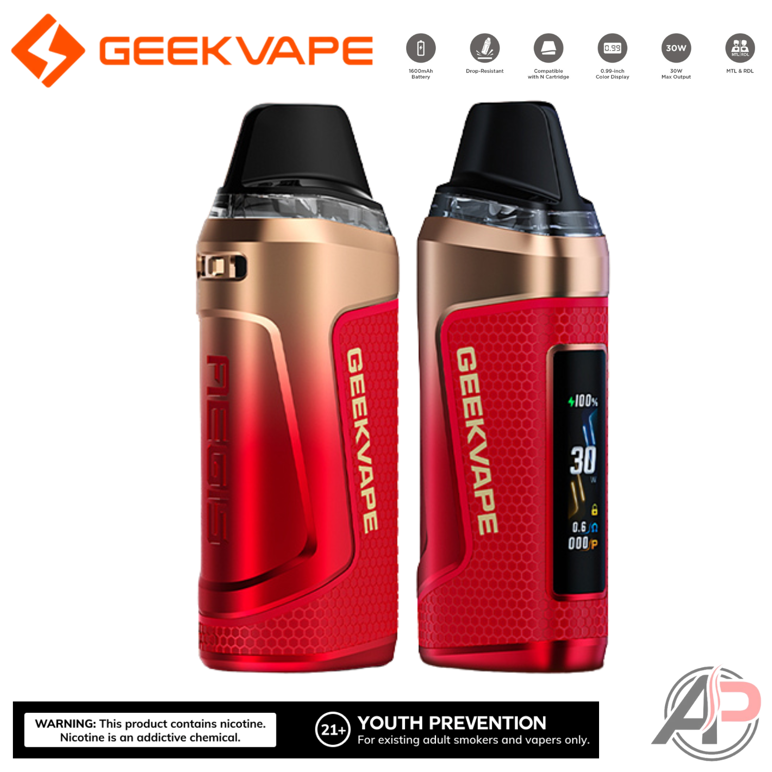 Geek Vape Aegis Nano 3 30w Pod System Starter Kit Device