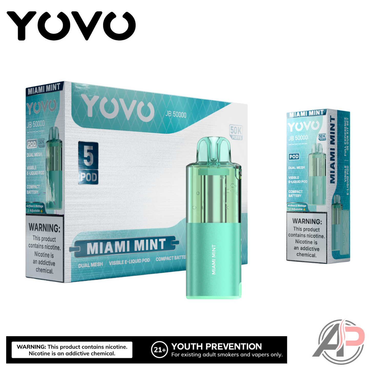 Yovo JB50000 Puffs Disposable Vape Device Kit