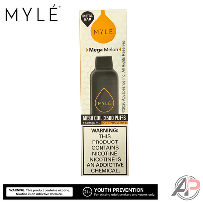 Myle Meta Bar Vape 2500 Puffs Vape Disposable Device