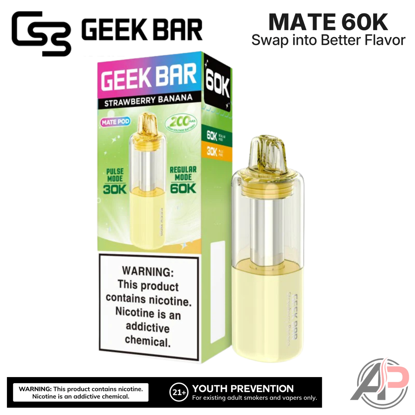 Geek Bar Mate 60,000 Puffs Disposable Vape Device Kit