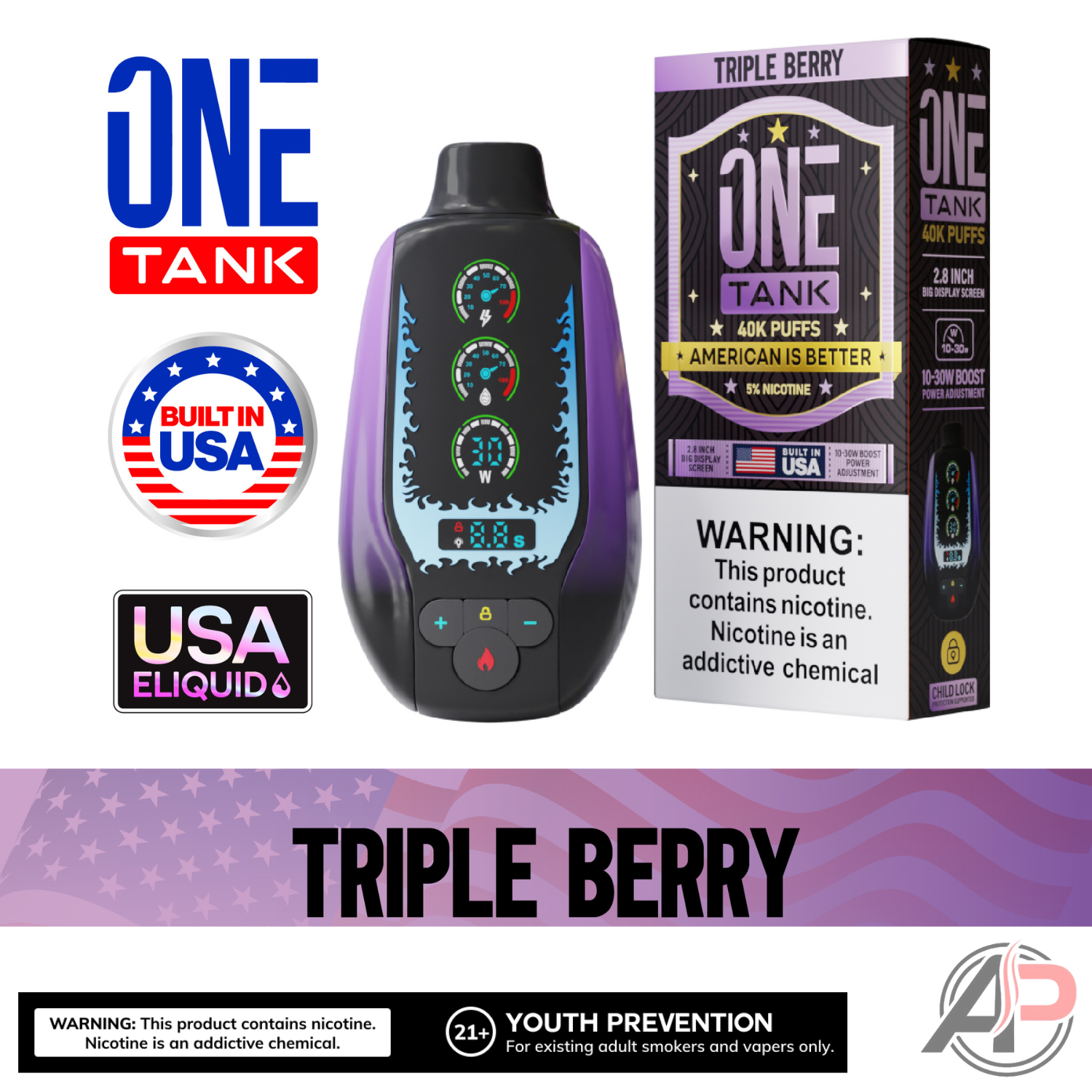 One Tank 40,000 Puffs Disposable Vape Device Apvs One Tank 40,000 Puffs Disposable Vape Device Apvs