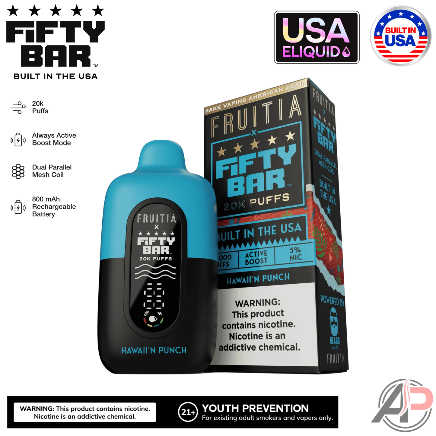 Fifty Bar V2 20000 Puffs Disposable Vape Device